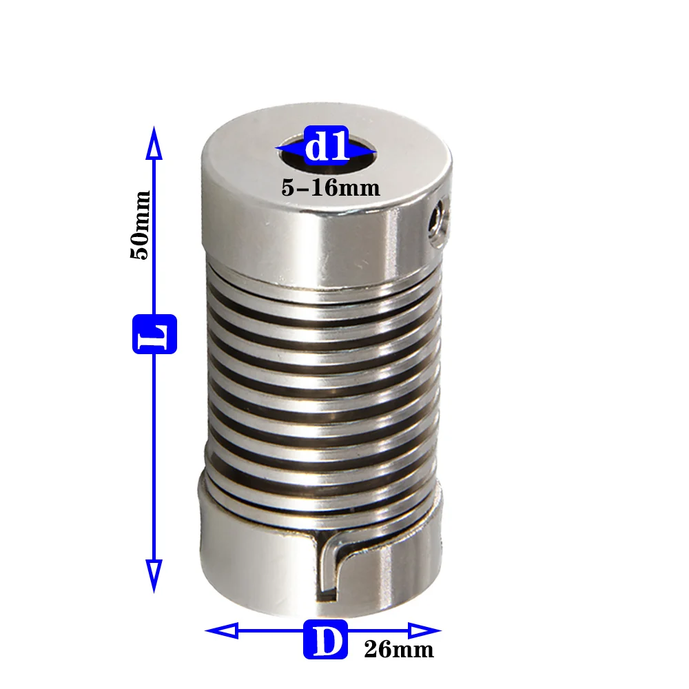 Lead Screw Stepper - O acoplamento elástico de mola de