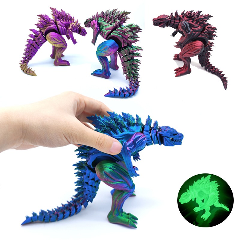 3D Printing Objects - Boneco de Ação Dinossauro Musculoso Impresso