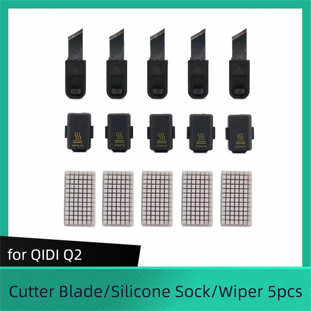 Silicone Sock Hotend - SWXF Para QIDI Q2: Lâmina de