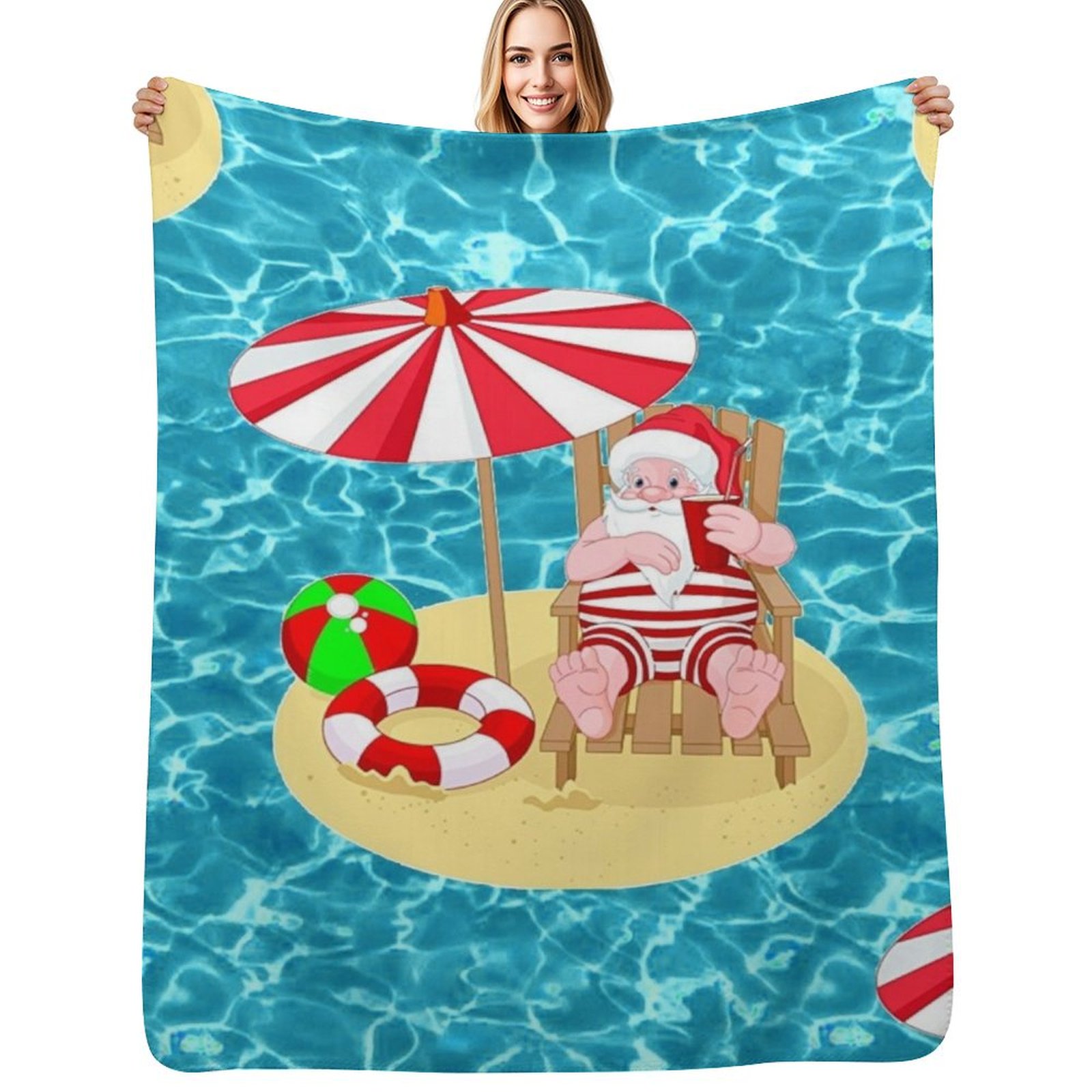 Cobertor de praia de Natal com - 3D Printing Xmas Ideas avaliação e preço