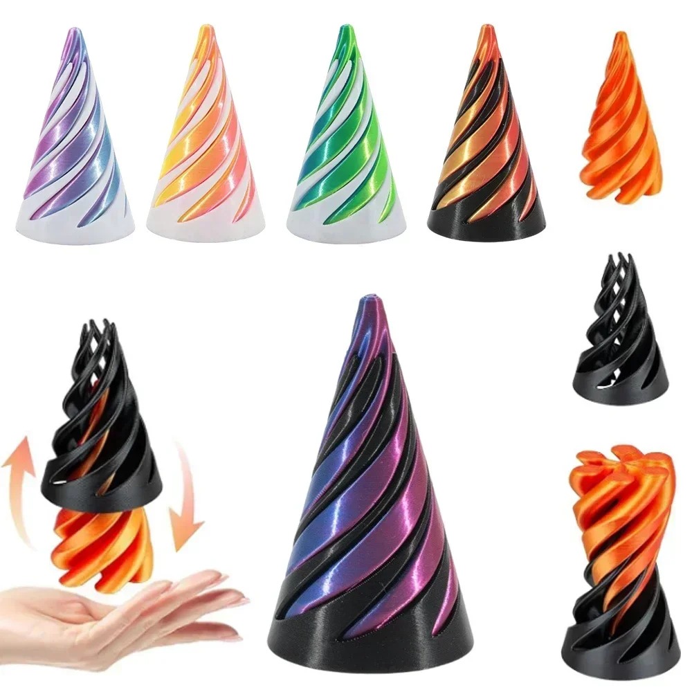 Brinquedo de Cone Espiral Impr - 3D Printing Objects avaliação e preço