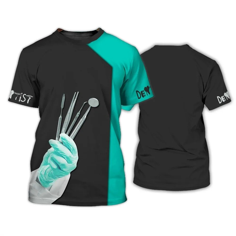 2024 Men's T-shirt Tooth 3d Pr - 3D Printing Tooth avaliação e preço