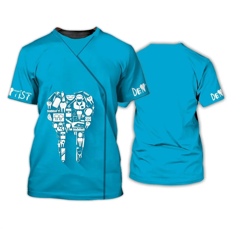 2024 Men's T-shirt Tooth 3d Pr - 3D Printing Tooth avaliação e preço